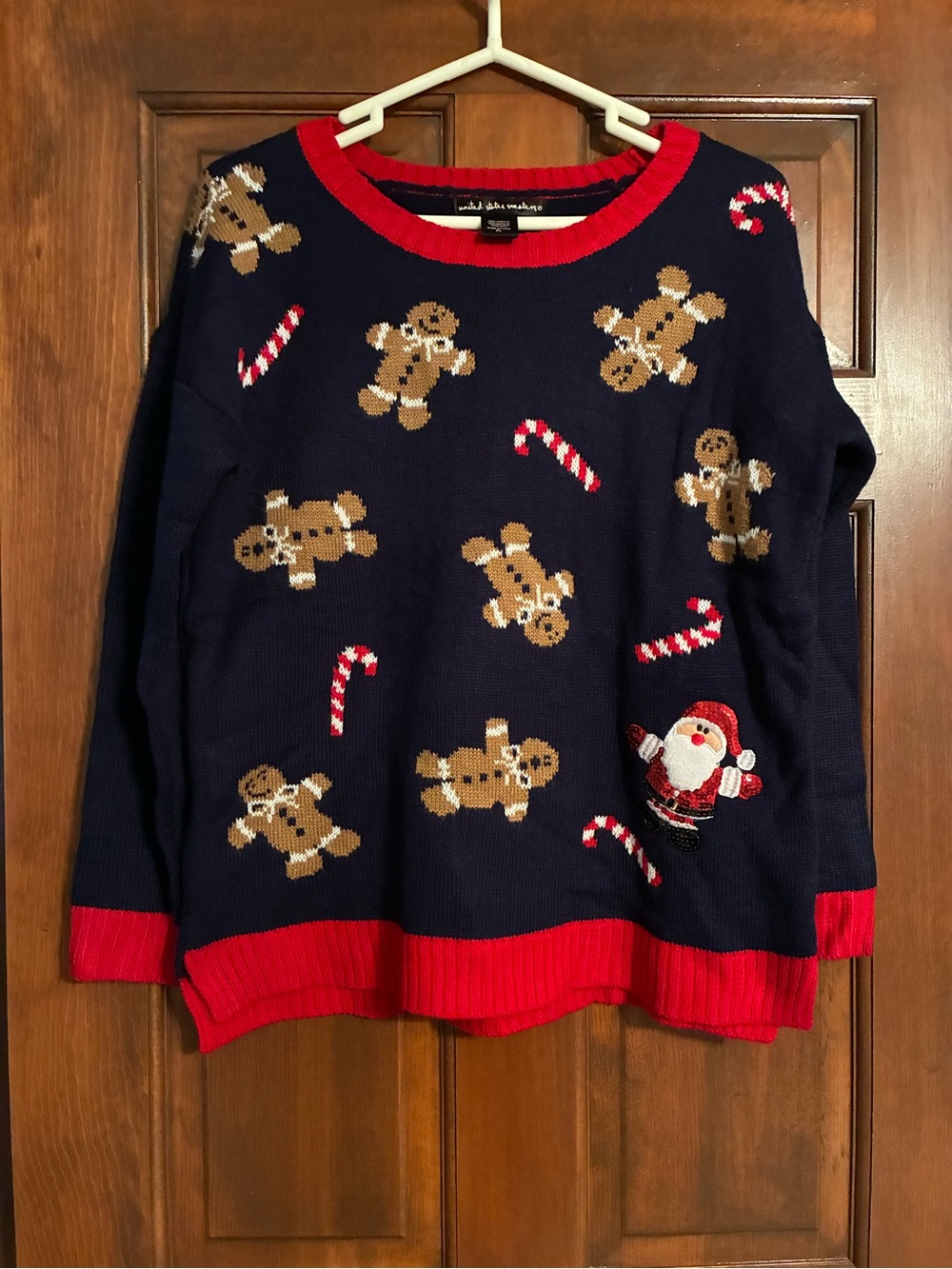 United States Sweaters Holiday Gingerbread & Candy Cane Crewneck Sweater